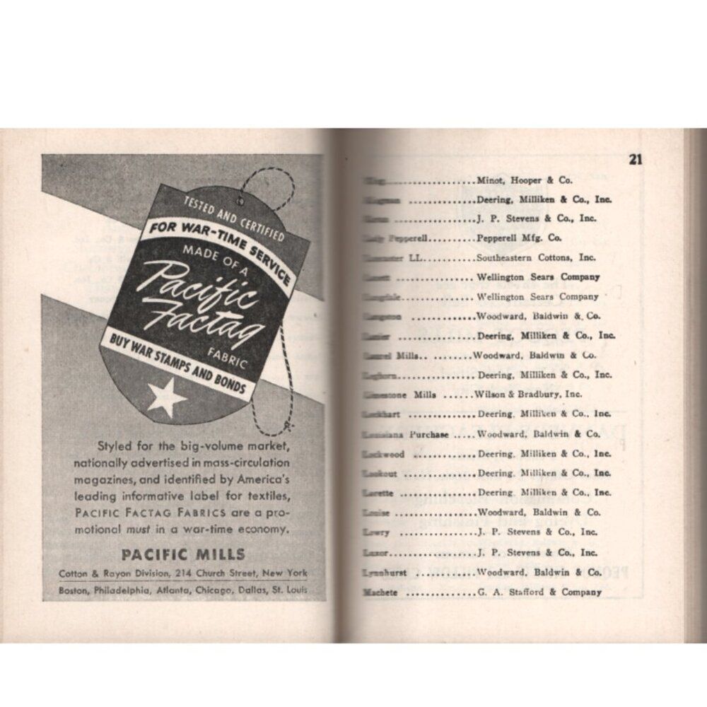 Sheldon's Buyers Guide 1944 Reference Book Sourcing For Fabrics Linens More - Picture 8 of 11